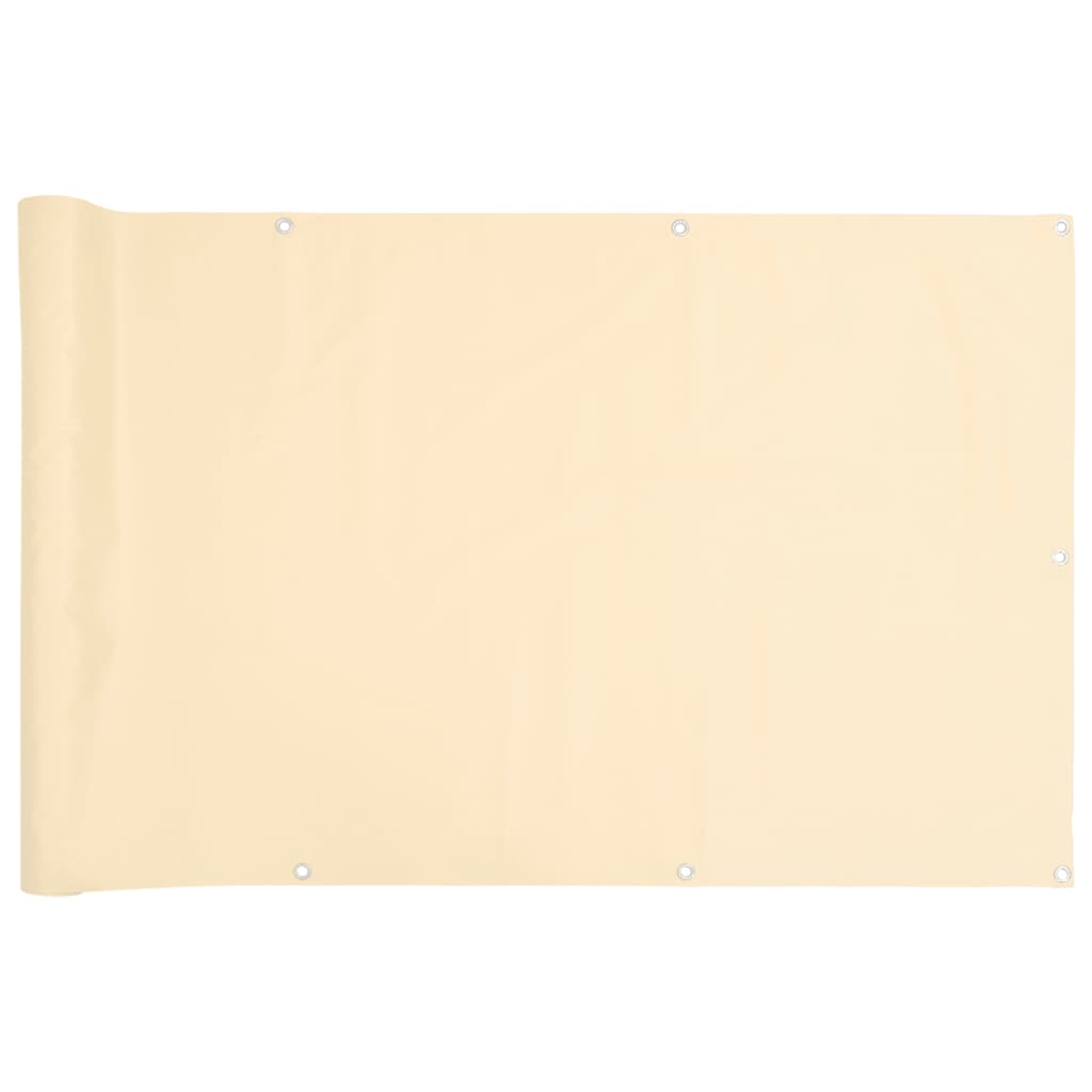 altanafskærmning 300x90 cm PVC cremefarvet