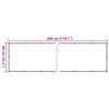 altanafskærmning 300x90 cm PVC cremefarvet