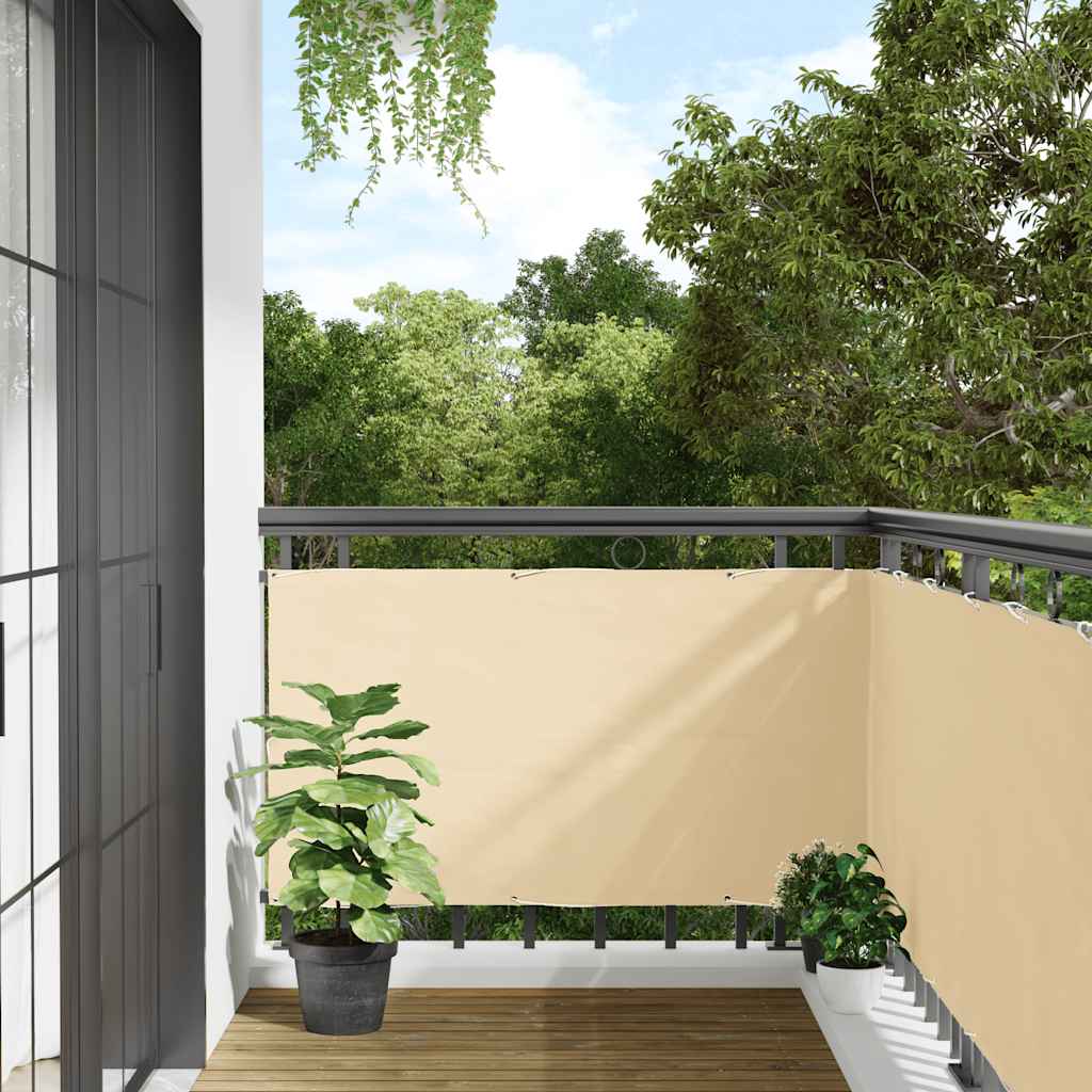 altanafskærmning 300x90 cm PVC cremefarvet