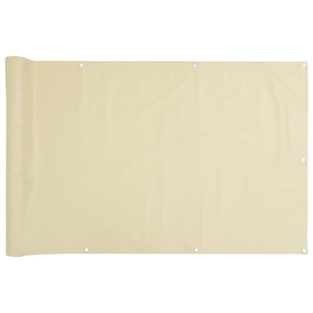 altanafskærmning 400x90 cm PVC cremefarvet