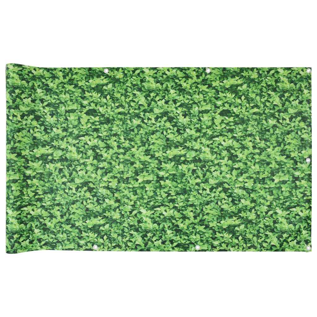 altanafskærmning 400x90 cm PVC plantedesign grøn