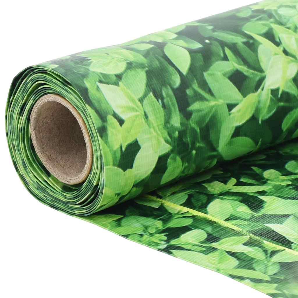 altanafskærmning 400x90 cm PVC plantedesign grøn