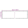 altanafskærmning 500x90 cm PVC plantedesign grøn