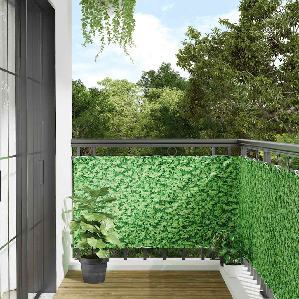 altanafskærmning 500x90 cm PVC plantedesign grøn