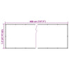 altanafskærmning 400x120 cm PVC antracitgrå