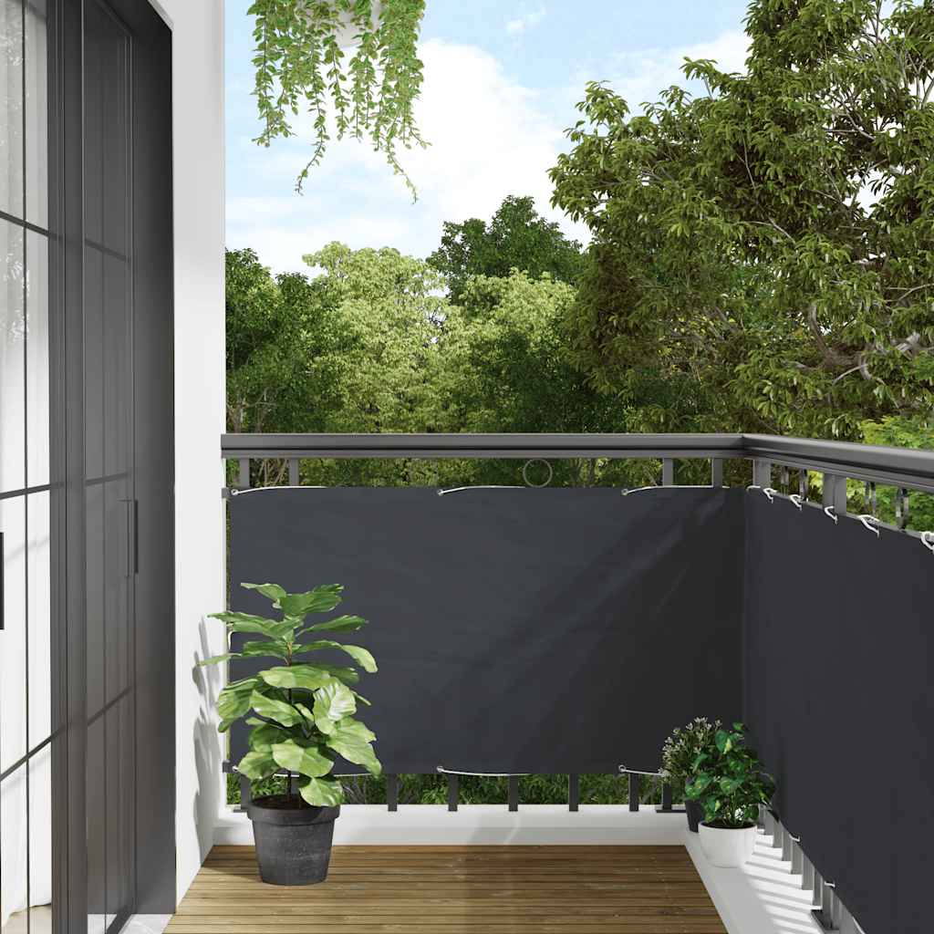 altanafskærmning 500x120 cm PVC antracitgrå