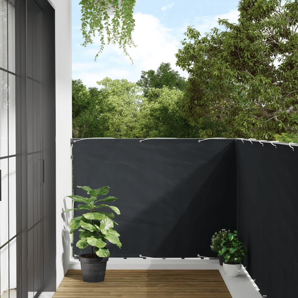 altanafskærmning 600x120 cm PVC antracitgrå