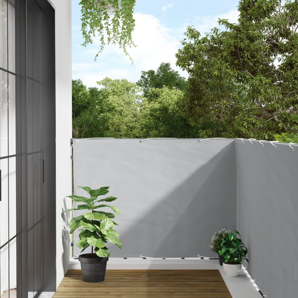 altanafskærmning 1000x120 cm PVC grå