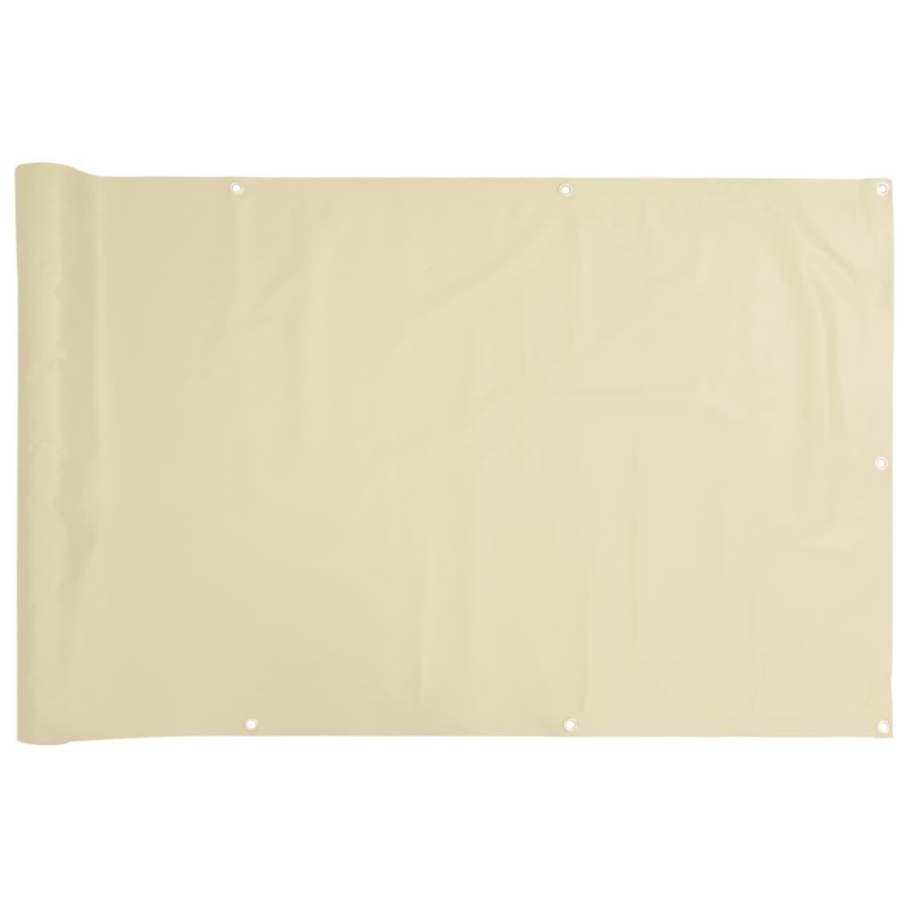altanafskærmning 300x120 cm PVC cremefarvet