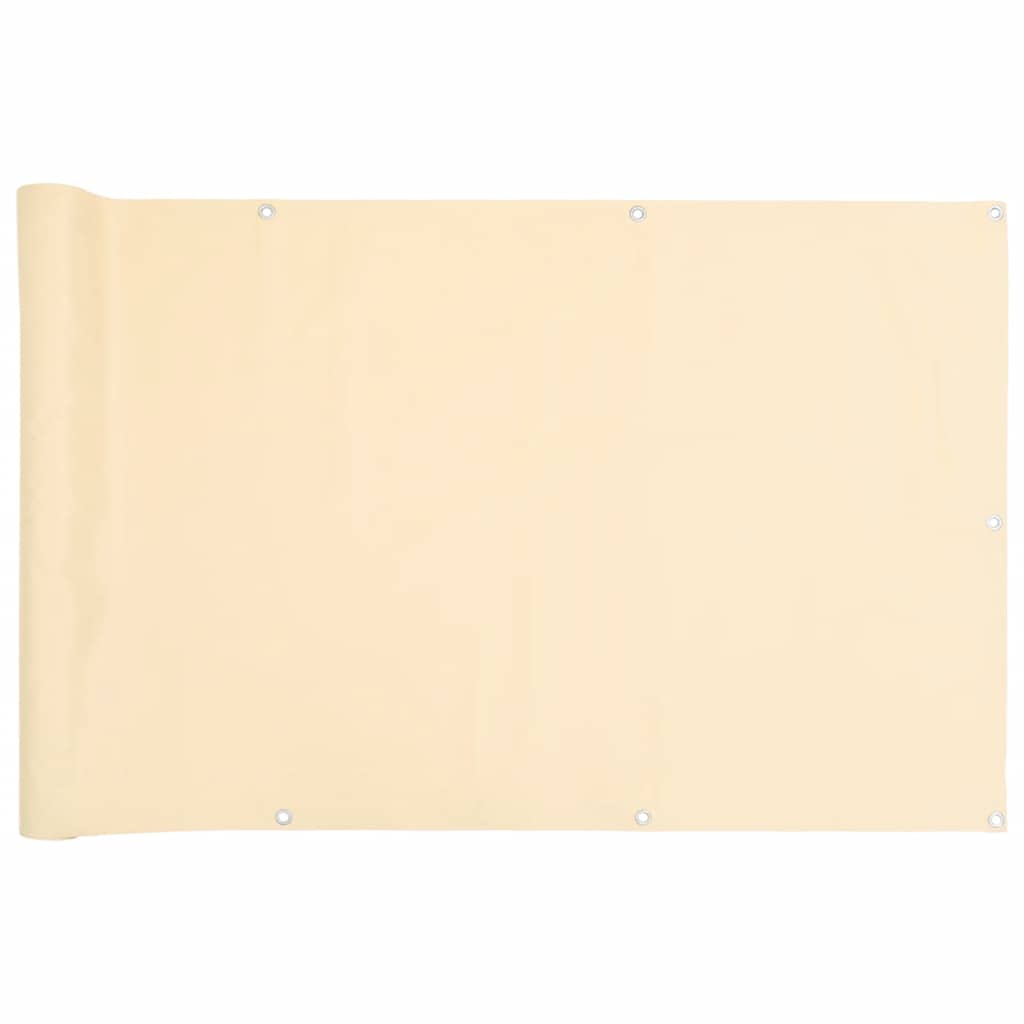 altanafskærmning 400x120 cm PVC cremefarvet