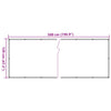 altanafskærmning 500x120 cm PVC cremefarvet