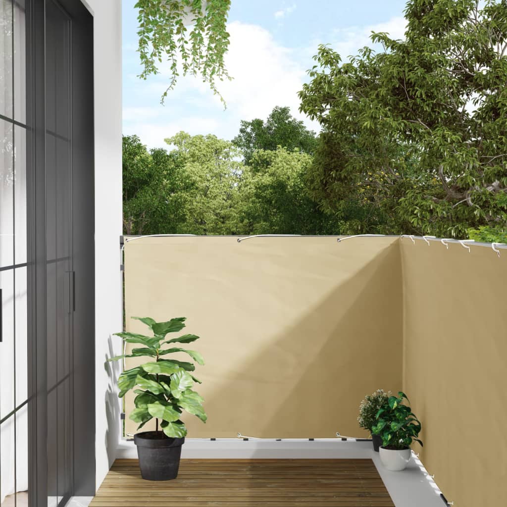 altanafskærmning 700x120 cm PVC cremefarvet