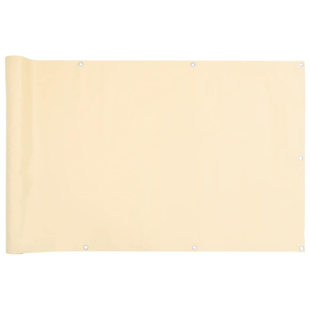 altanafskærmning 1000x120 cm PVC cremefarvet