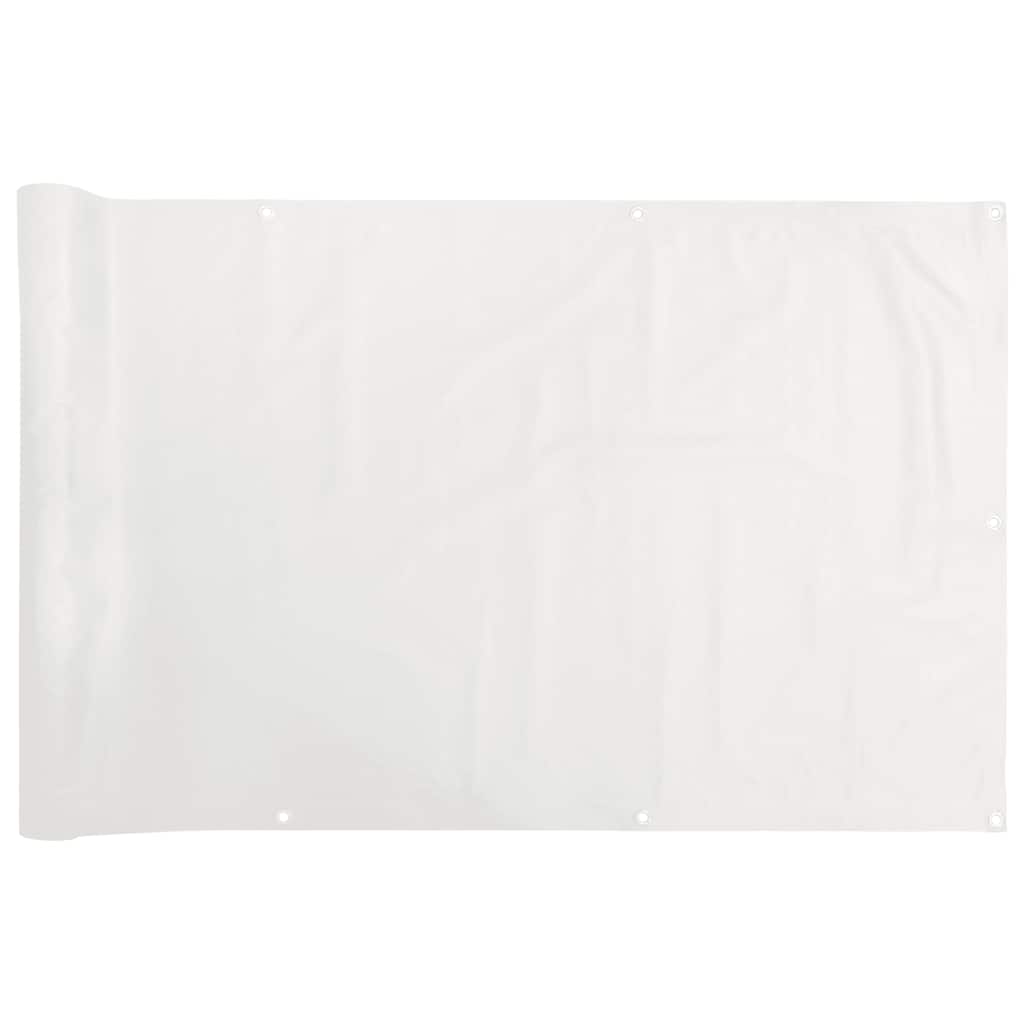 altanafskærmning 400x120 cm PVC hvid