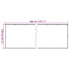 altanafskærmning 400x120 cm PVC hvid