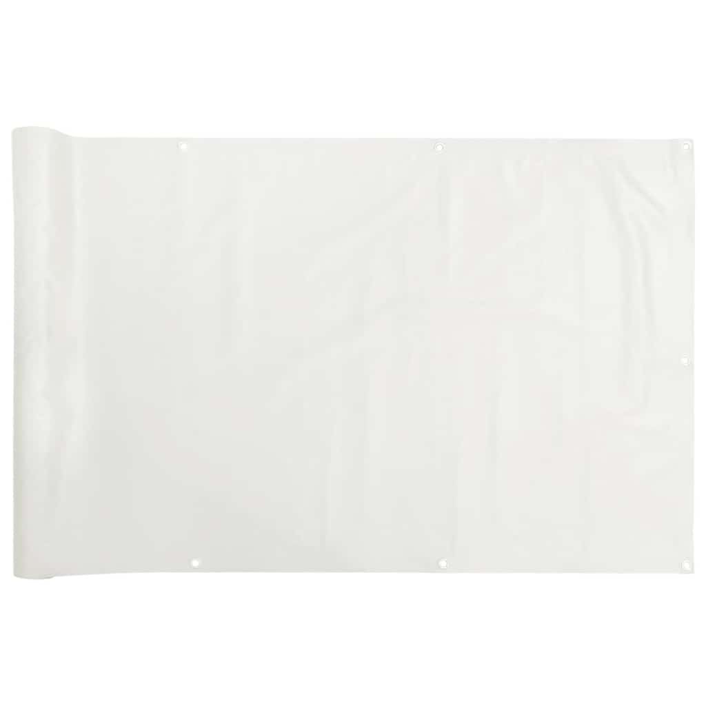 altanafskærmning 500x120 cm PVC hvid