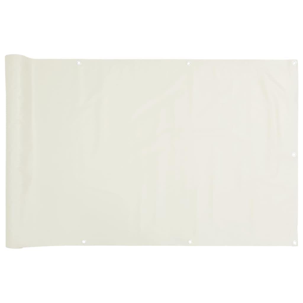 altanafskærmning 1000x120 cm PVC hvid