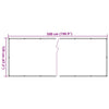 altanafskærmning 500x120 cm PVC plantedesign grøn