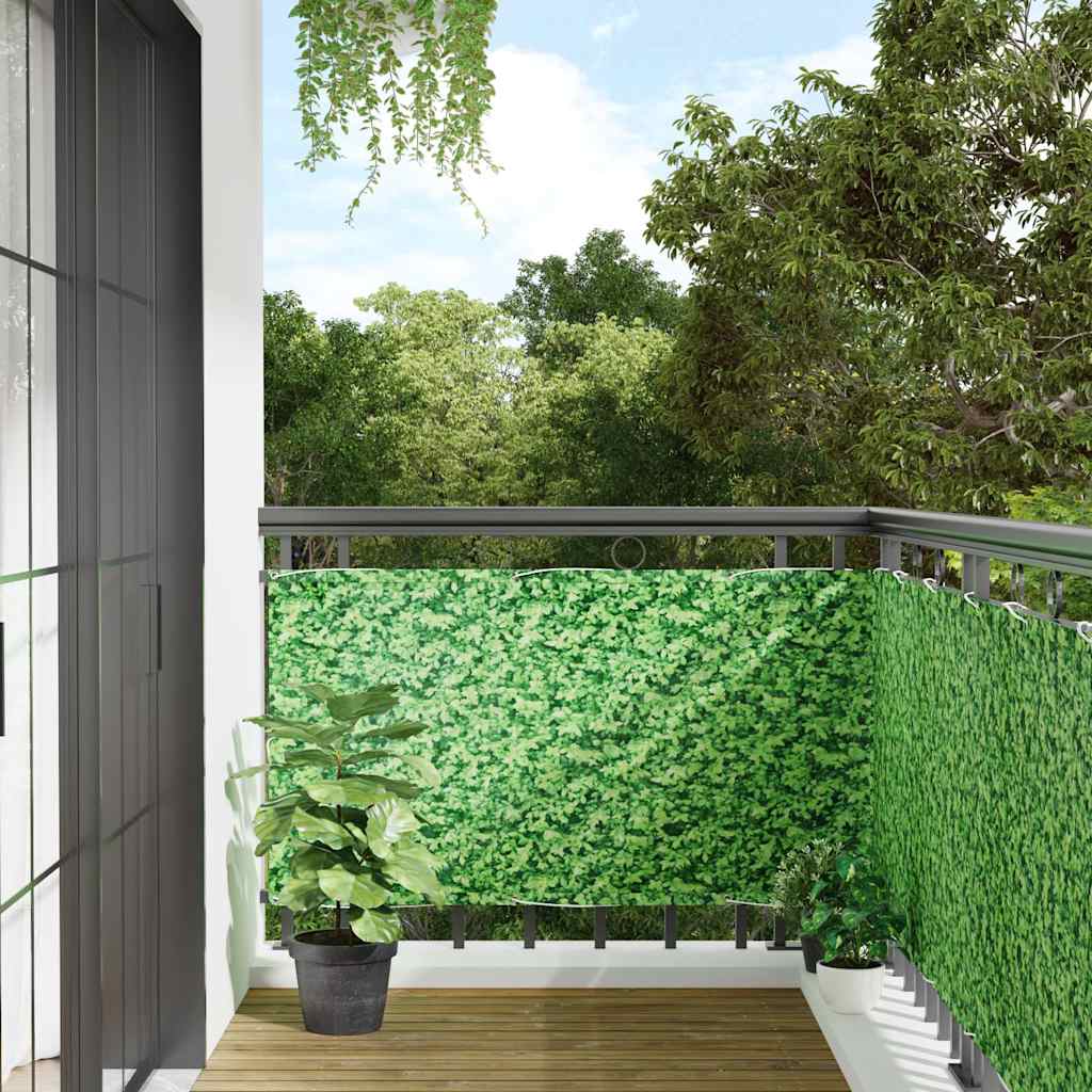 altanafskærmning 500x120 cm PVC plantedesign grøn