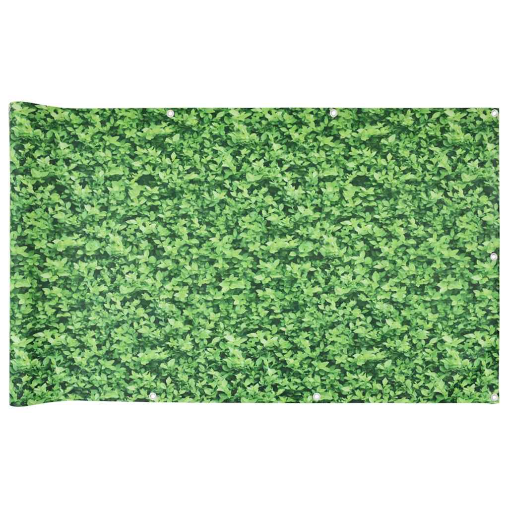 altanafskærmning 600x120 cm PVC plantedesign grøn