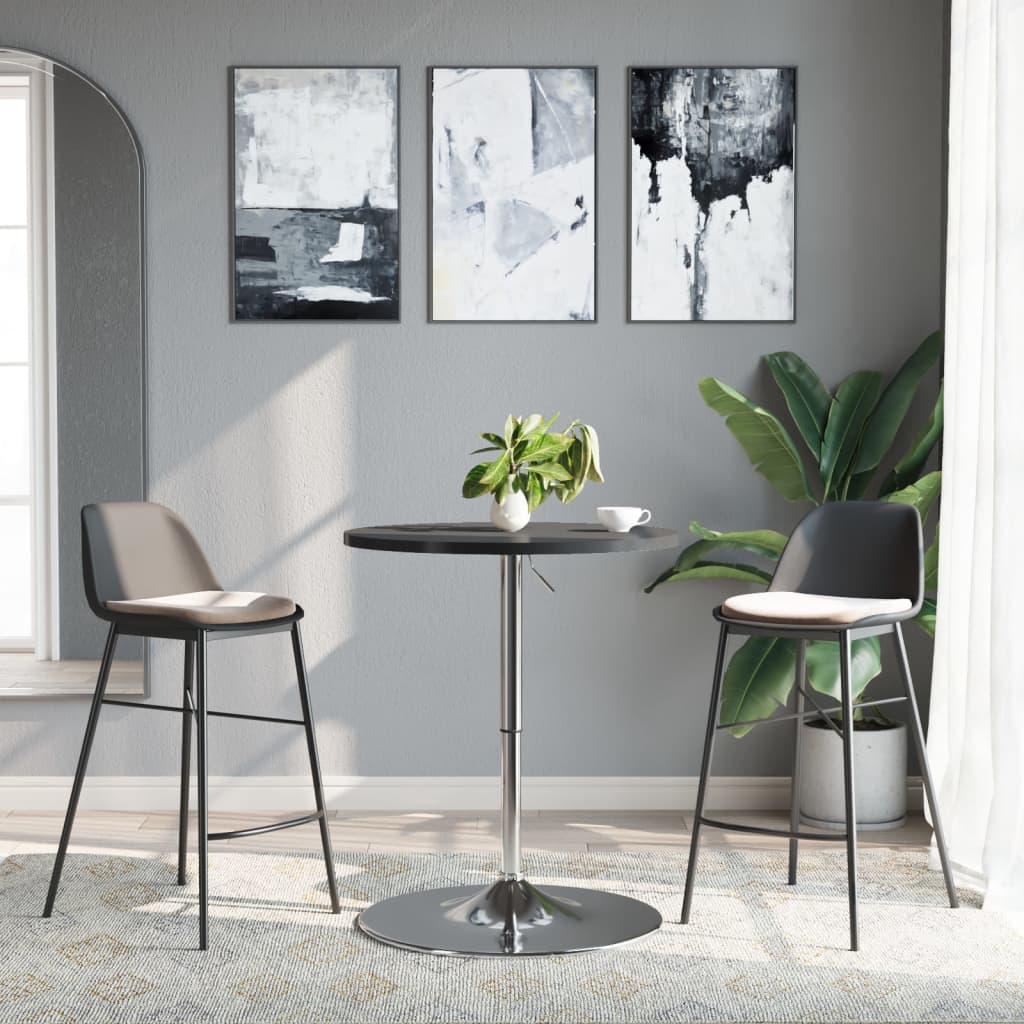 base til barbord 45x90 cm forkromet stål