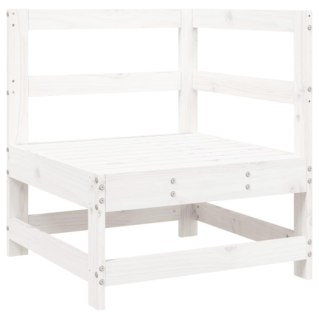 sofasæt til haven 8 dele massivt fyrretræ hvid