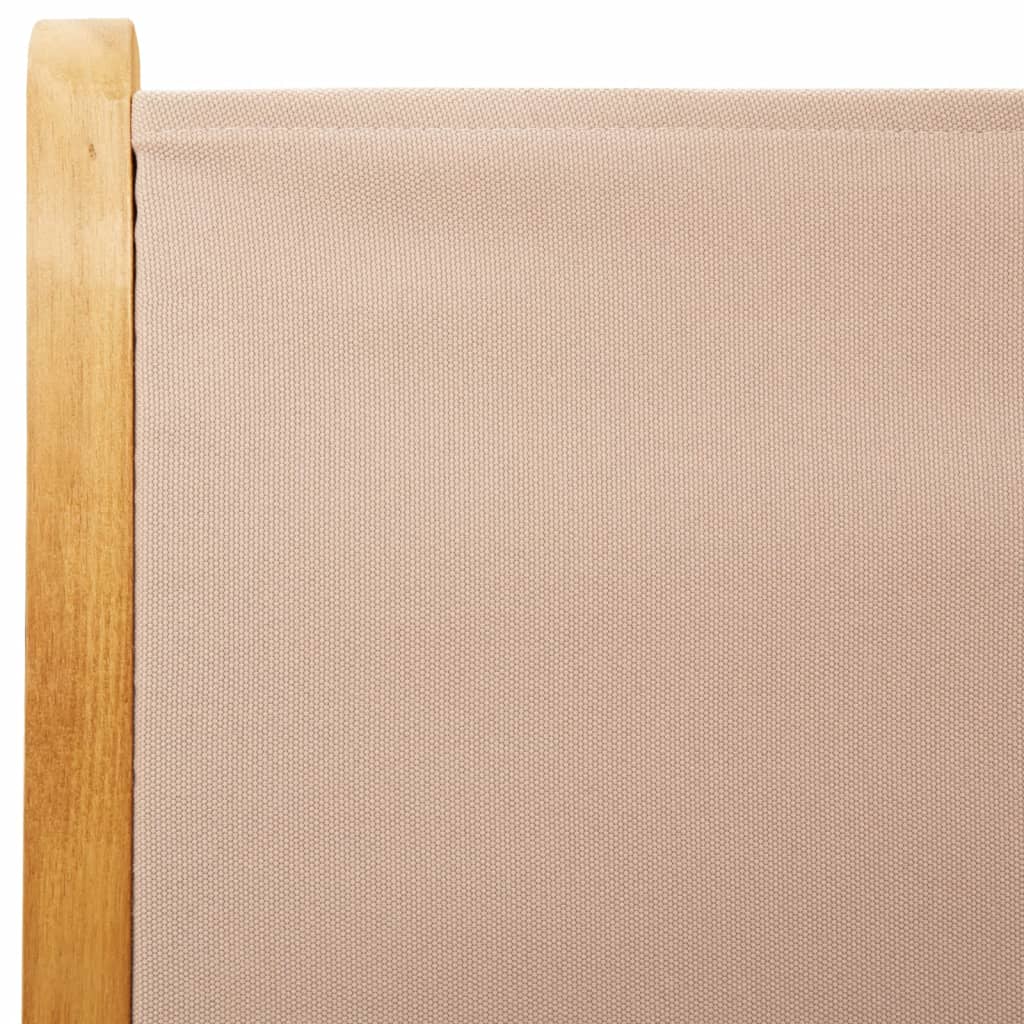 havestole 8 stk. med lænefunktion stof og massivt træ gråbrunt