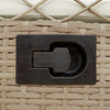 havestole 2 stk. med lænefunktion polyrattan beige