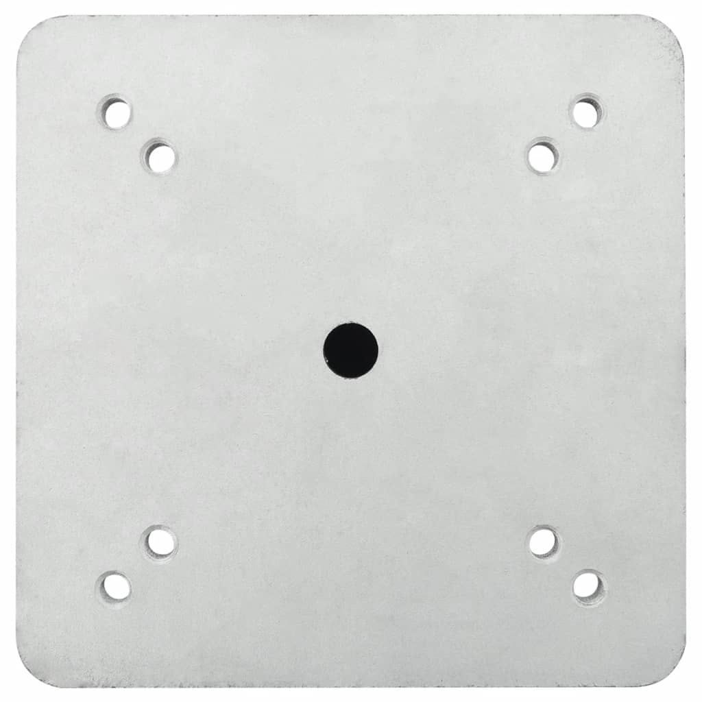 nedgravet parasolbase 16x16x39,5 cm stål sølvfarvet