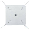 nedgravet parasolbase 27,5x27,5x45 cm stål sølvfarvet