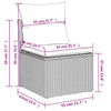 havesofasæt 11 dele med hynder polyrattan beige