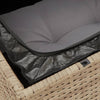 havesofasæt 10 dele med hynder polyrattan beige