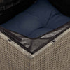 loungesæt til haven 11 dele med hynder polyrattan grå