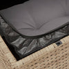 havesofasæt 10 dele med hynder polyrattan beige