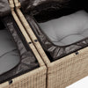 havesofasæt 12 dele med hynder polyrattan beige