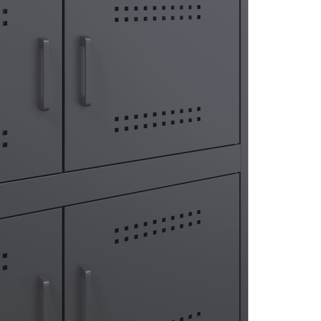 skab 68x39x79 cm stål antracitgrå