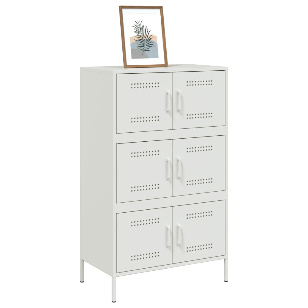højskab 68x39x113 cm stål hvid