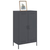 højskab 68x39x113 cm stål antracitgrå