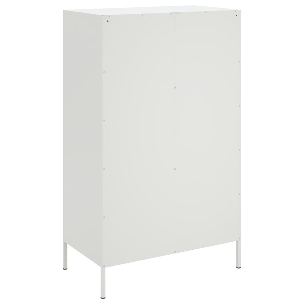 højskab 68x39x113 cm stål hvid