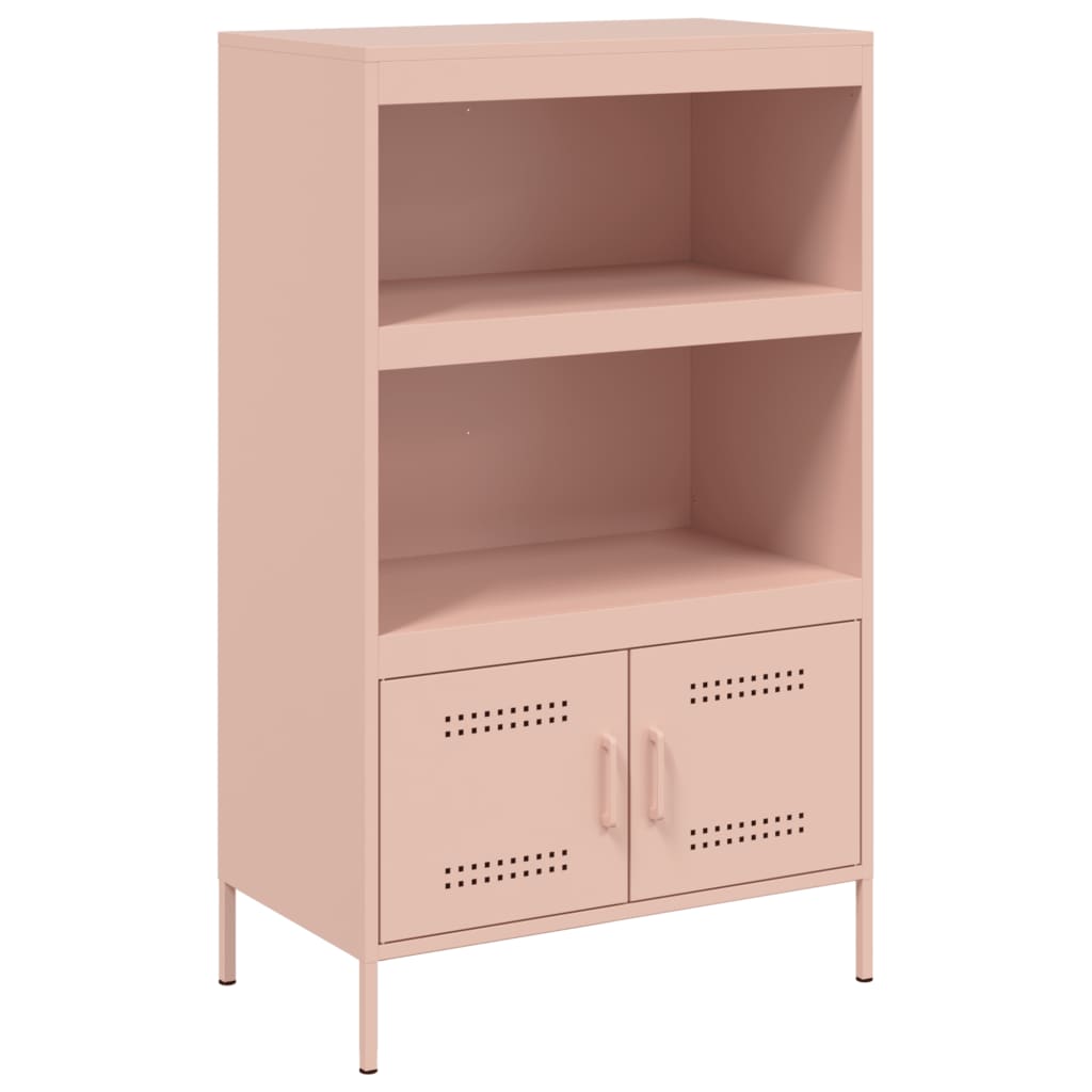 højskab 68x39x113 cm stål lyserød