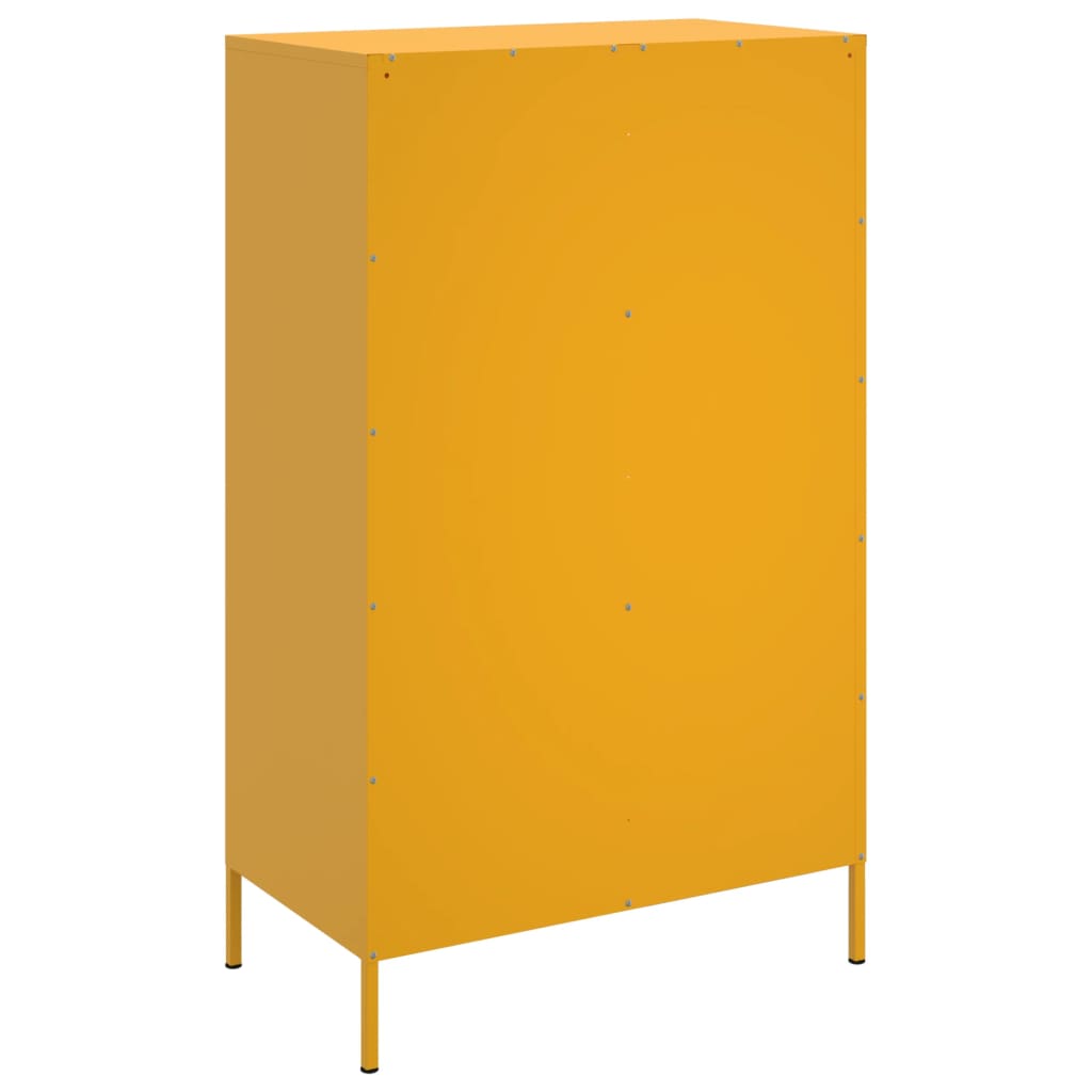 højskab 68x39x113 cm stål sennepsgul