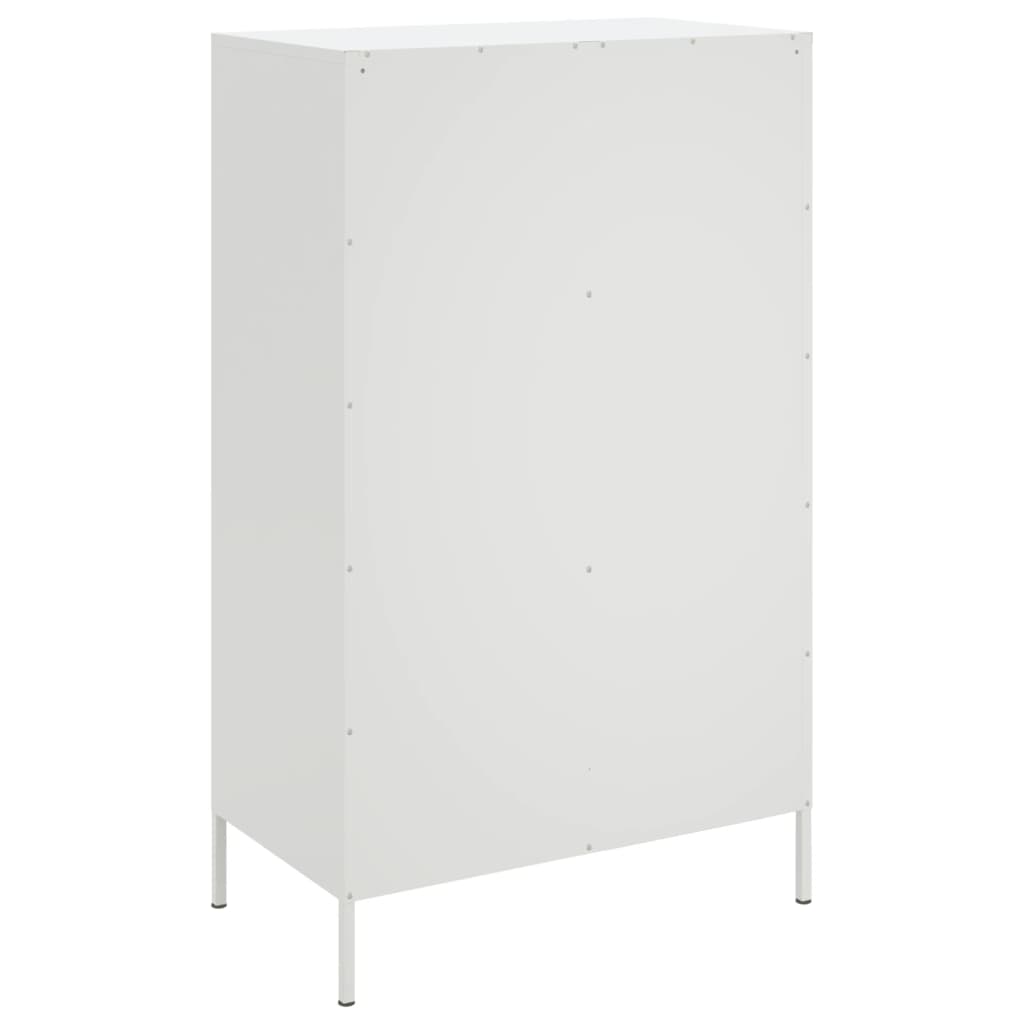 højskab 68x39x113 cm stål hvid