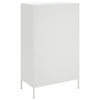 højskab 68x39x113 cm stål hvid
