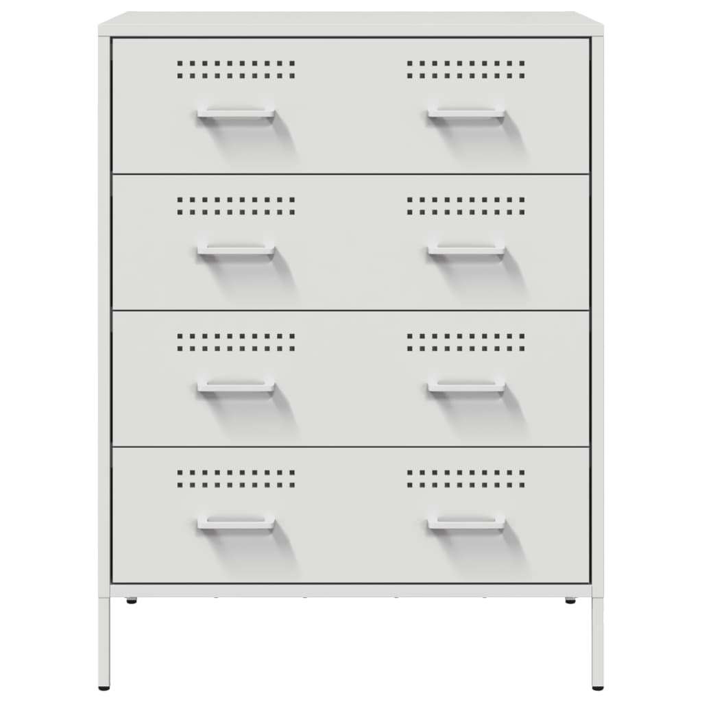 skab 68x39x89 cm stål hvid