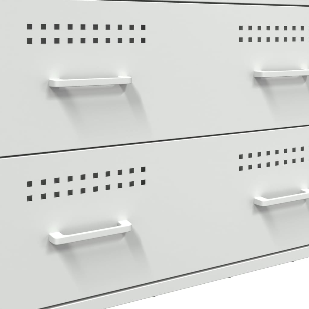 skab 68x39x89 cm stål hvid