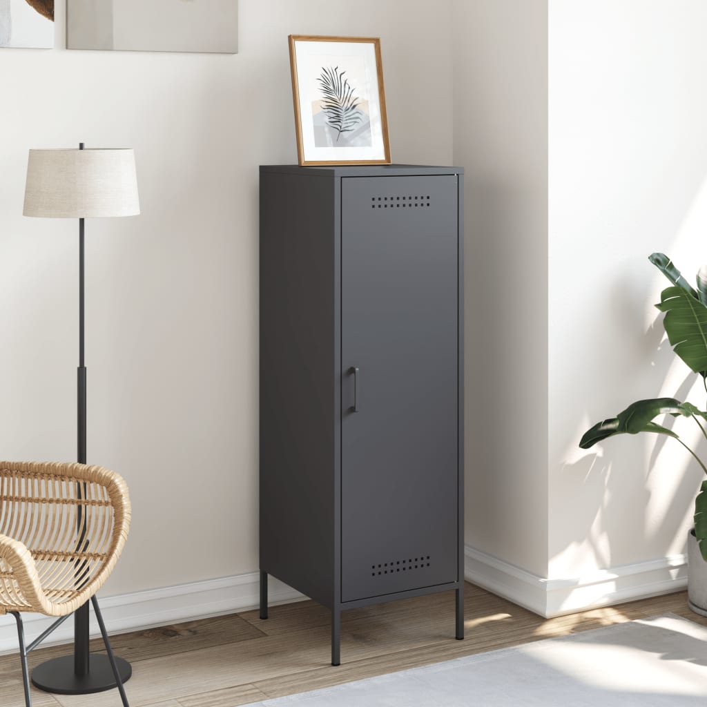 skab 36x39x113 cm stål antracitgrå