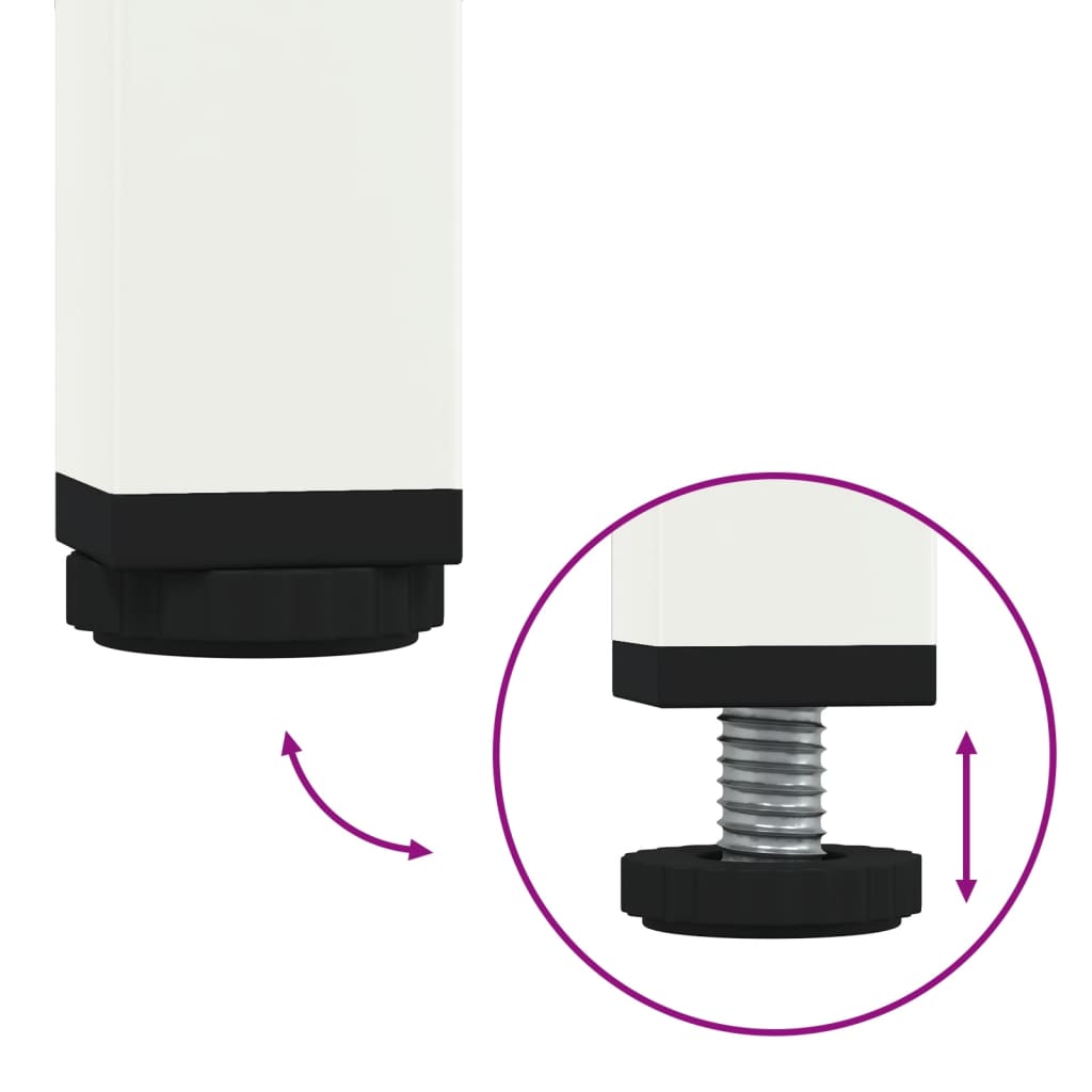 skab 36x39x113 cm stål hvid