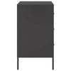 sengeborde 2 stk. 36x39x68 cm stål sort