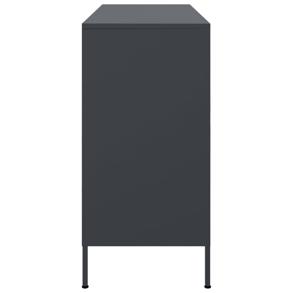 skab 100,5x39x79 cm stål antracitgrå