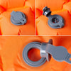 1-personers campingmadras 190x58x6 cm oppustelig orange